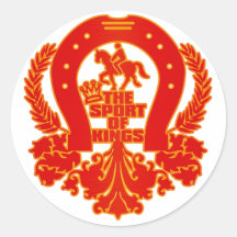 The_Sport_Of_Kings Round Stickers
