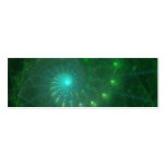 "The Square Green Worm" Fractal Art Business Card