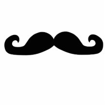 The Stache Cut-out Keychain Photo Cutouts