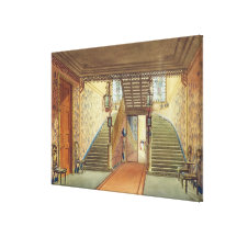 The Staircase, from Views of the Royal Pavilion, B Canvas Prints