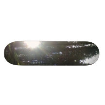 The sun in the forest custom skateboard