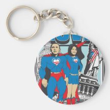 The Super Obamas Keychains