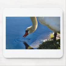 The Swan Takes a Sip Mousepad