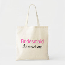 The Sweet One (Bridesmaid) Canvas Bag