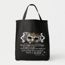 The Tempest Quote Canvas Bags