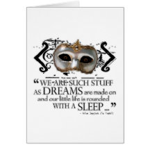 The Tempest Quote Greeting Cards