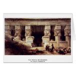 The Temple Of Dendera By David Roberts Cards