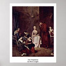 The Temptation By Pietro Longhi Poster