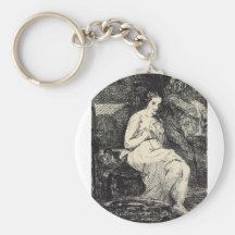The Toillette by Edouard Manet Key Chains