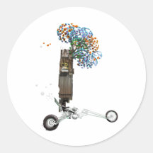 The Tree House Chopper Motorcycle Sticker