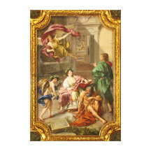The Triumph of History over Time by Anton R Mengs Gallery Wrapped Canvas