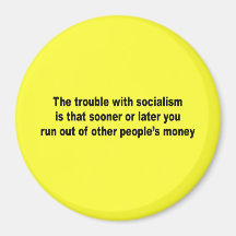 The trouble with socialism is fridge magnets