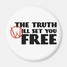 The Truth Will Set You Free Fridge Magnets