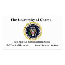 The University of Obama Business Card