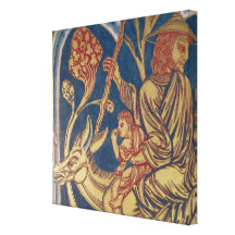The Verduner Altar, detail of one panel border Gallery Wrapped Canvas