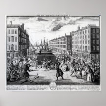 The View and Humours of Billingsgate, 1736 Print