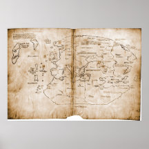 The Vinland Map 15th Century Mappa Mundi Poster