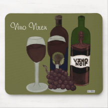 The Vino Vixen - (The Beauty in the Bottle) Mousemats