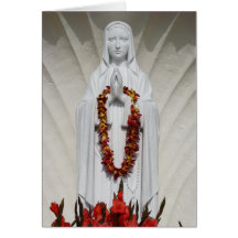The Virgin Mary Praying Greeting Cards