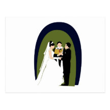 The Vows, Bride, Groom and Officiant Post Cards