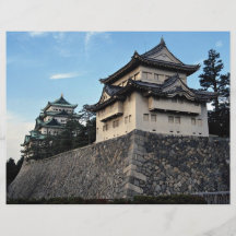 The walls and towers of Japan's Nagoya Castle stan Custom Flyer