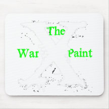 "The War Paint" White "X" Logo Mouse Pad