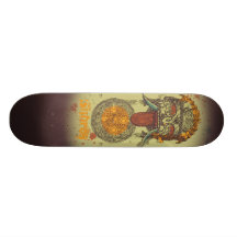 The Watcher #1 - Green Skateboard Deck