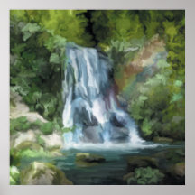 The Water Falls Print