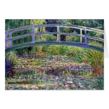 The Water Lily Pond by Claude Monet Greeting Card