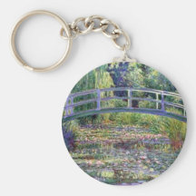 The Water Lily Pond by Claude Monet Key Chain