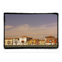 The waterfront houses, Venice, Italy. Postcards