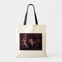 The Wedding Banquet " By Hogarth William Canvas Bag