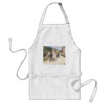 The Wedding March by Theodore Robinson, Newlyweds Aprons