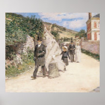 The Wedding March by Theodore Robinson, Newlyweds Print