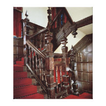 The Well staircase, c.1600 Stretched Canvas Print