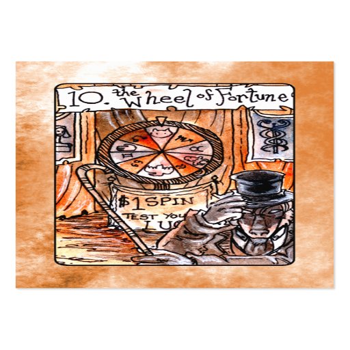 The Wheel of Fortune Tarot Card Business Card Template