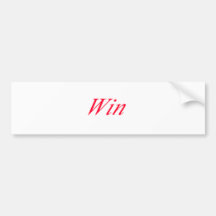 The Win Product! Bumper Stickers