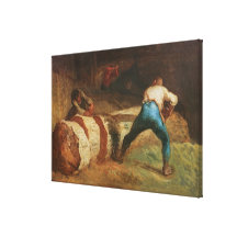 The Wood Sawyers, 1848 Gallery Wrapped Canvas