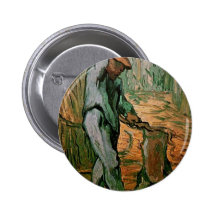 The Woodcutter after Millet by Vincent van Gogh Pin