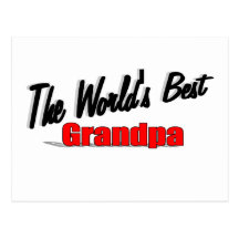 The World's Best Grandpa Postcard
