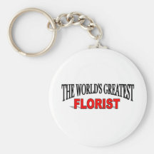 The World's Greatest Florist Keychain