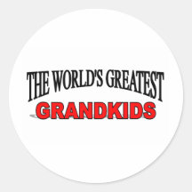 The World's Greatest Grandkids Stickers