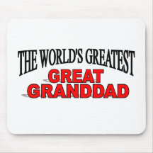 The World's Greatest Great Granddad Mouse Pads