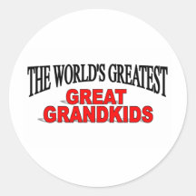 The World's Greatest Great Grandkids Sticker