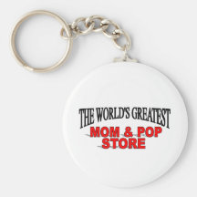 The World's Greatest Mum & Pop Store Keychain
