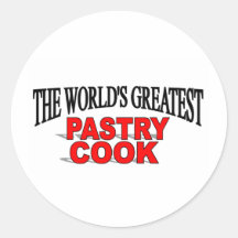 The World's Greatest Pastry Cook Round Sticker
