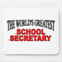 The World's Greatest School Secretary Mouse Mat