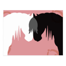 The Yin & Yang Horses Postcards
