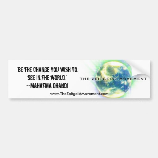 The Zeitgeist Movement Bumper Sticker