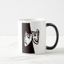 Theatre Happy Sad Masks Coffee Mugs